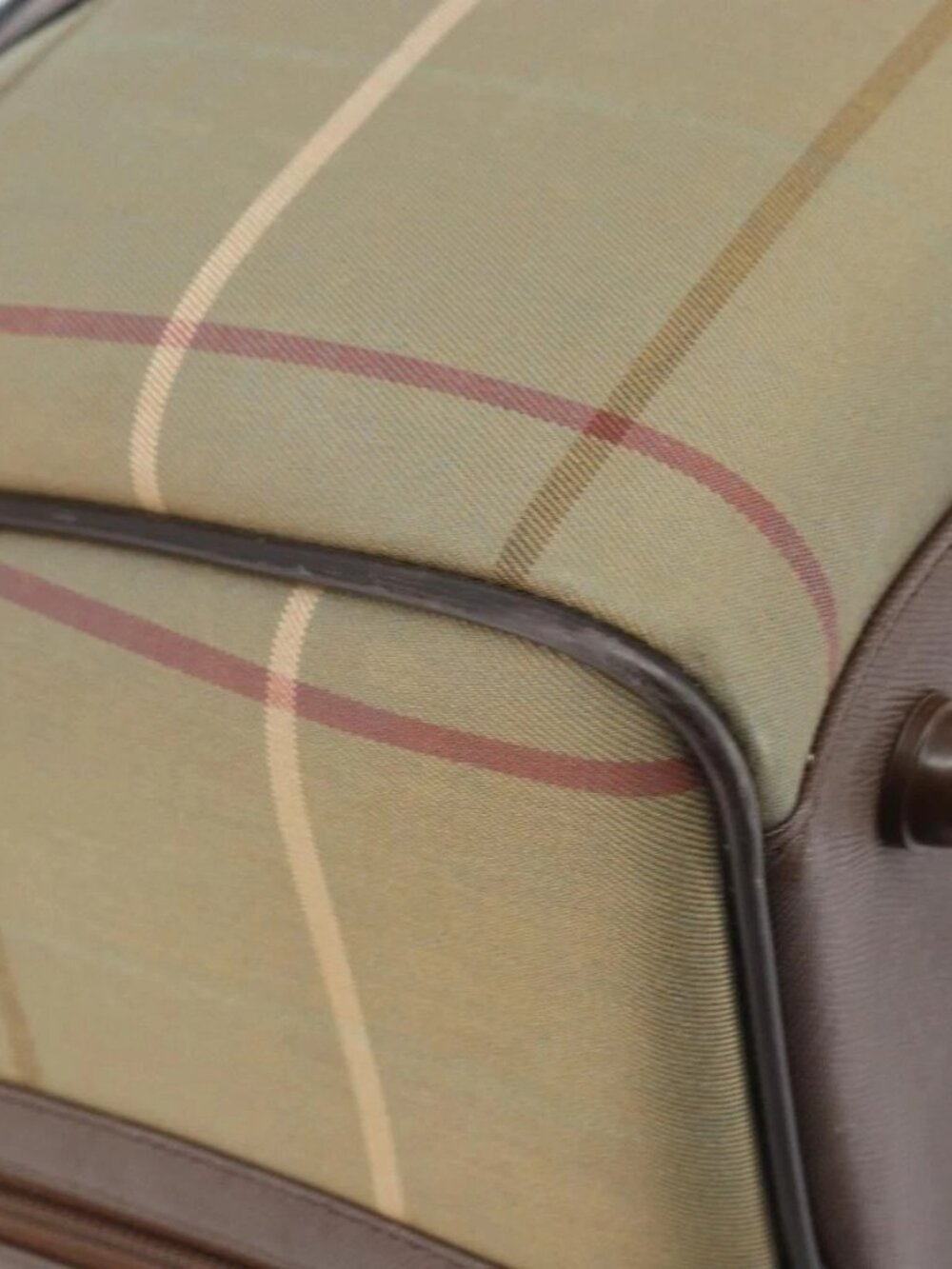 Burberrys Nova Check Boston Bag Canvas Beige Gold - Picture 5 of 16